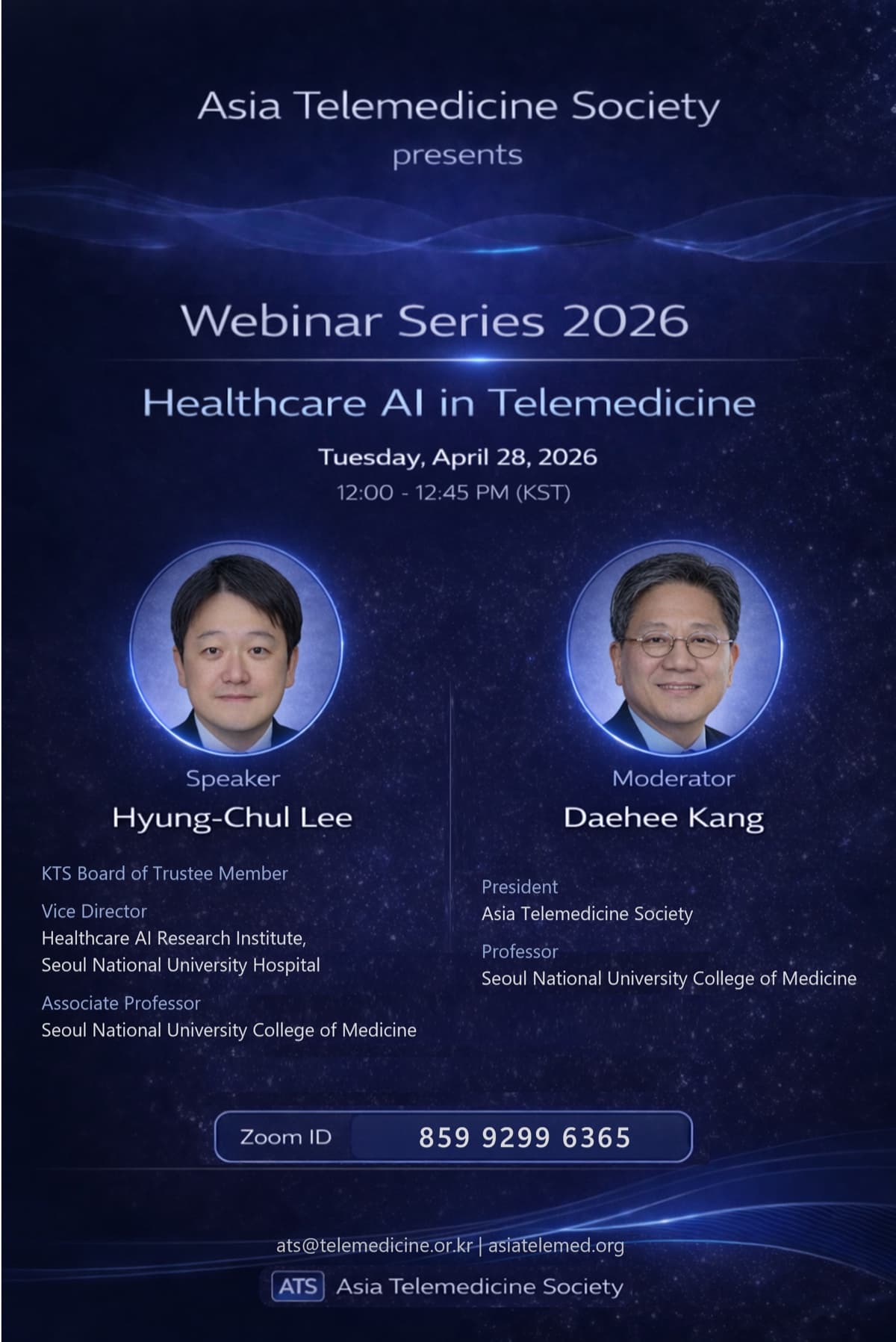 Healthcare AI in Telemedicine webinar poster